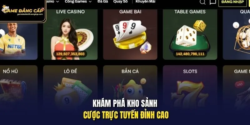 Khám phá kho sảnh cược trực tuyến đỉnh cao