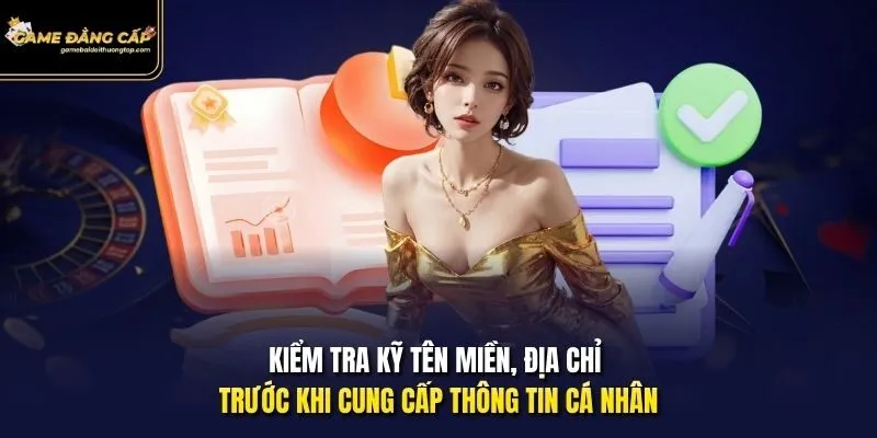 Kiểm tra kỹ tên miền, địa chỉ trước khi cung cấp thông tin cá nhân.