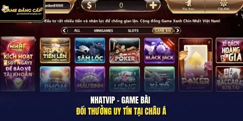Nhatvip - Game bài đổi thưởng uy tín tại châu Á
