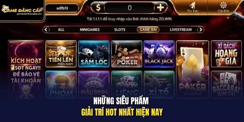 Những siêu phẩm giải trí hot nhất hiện nay.