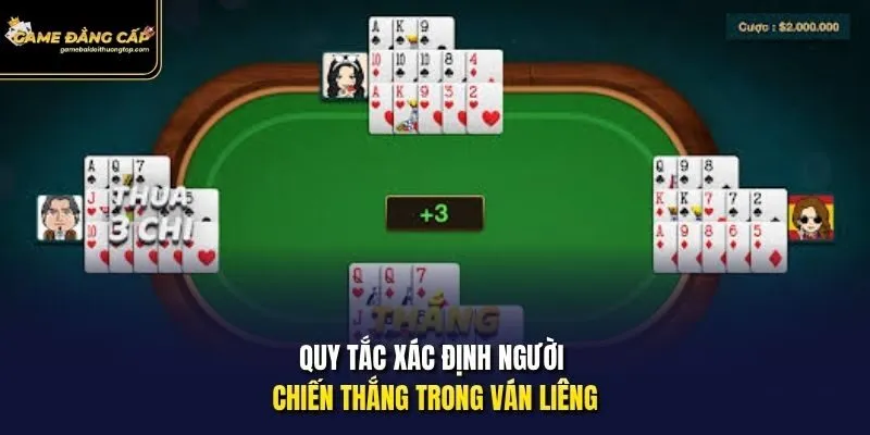 Quy tắc xác định người chiến thắng trong ván Liêng