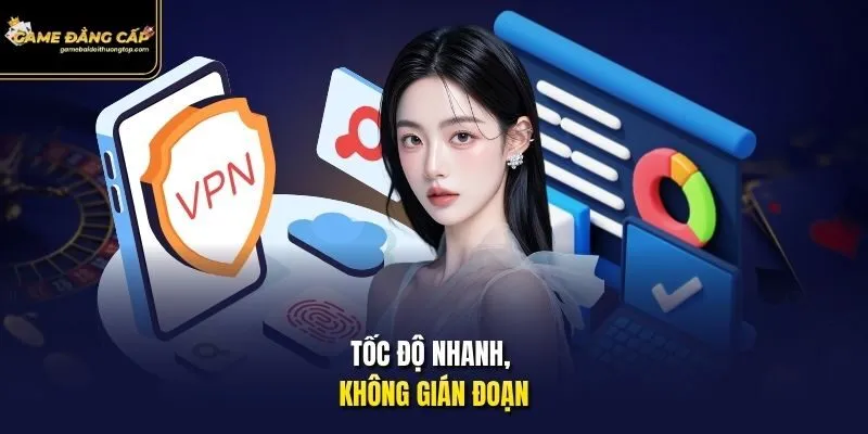 Tốc độ nhanh, không gián đoạn.