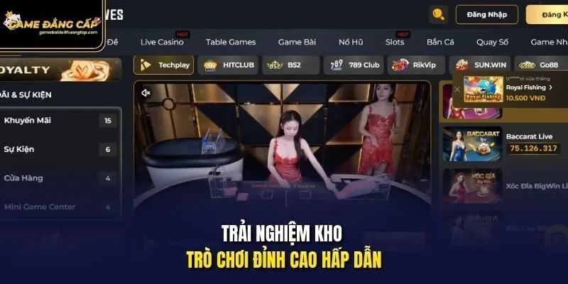 Trải nghiệm kho trò chơi đỉnh cao hấp dẫn